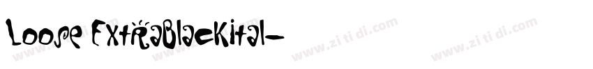 Loose ExtraBlackItal字体转换